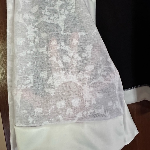 Flame skull cardigan up cycle burn out hand made XL - Picture 4 of 5